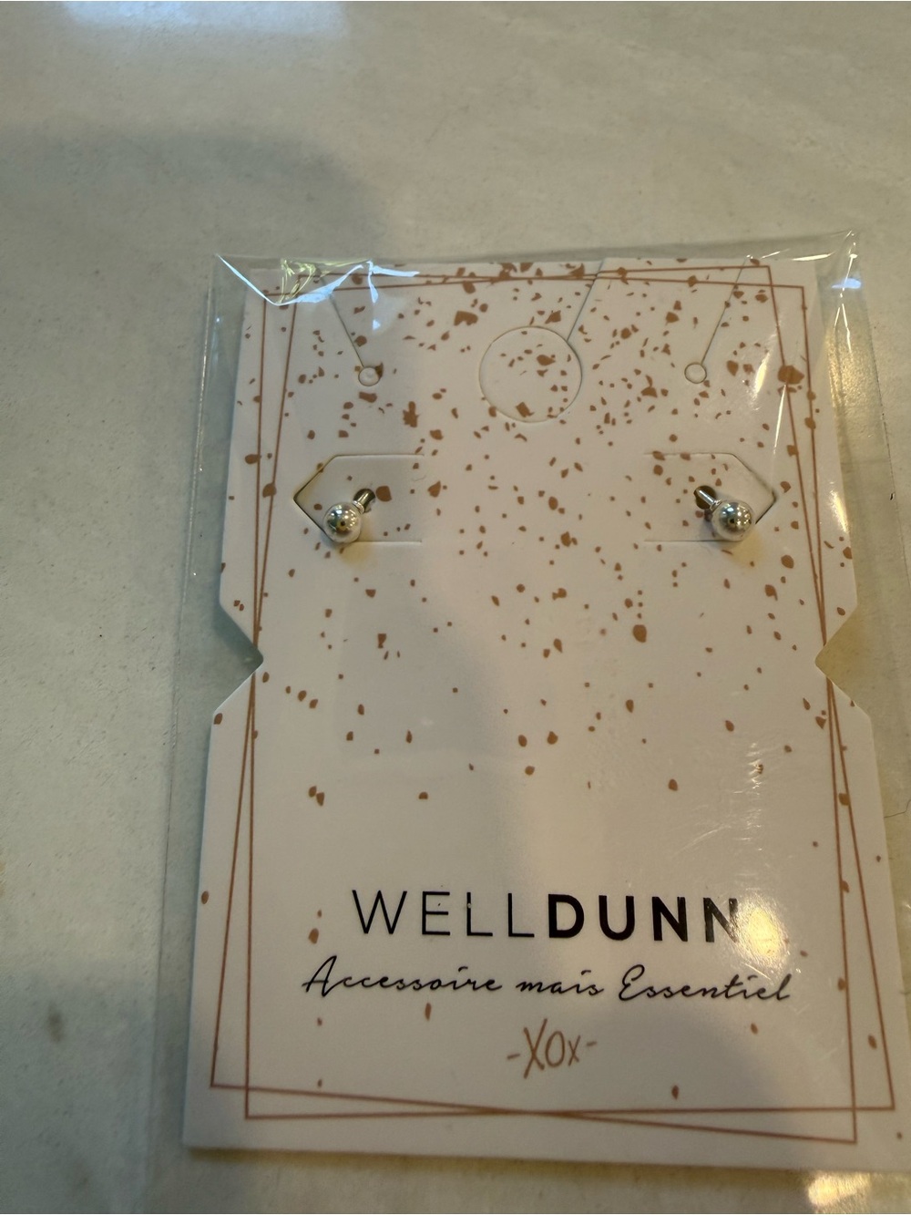 Silver Plated Tiny Ball Stud Earrings